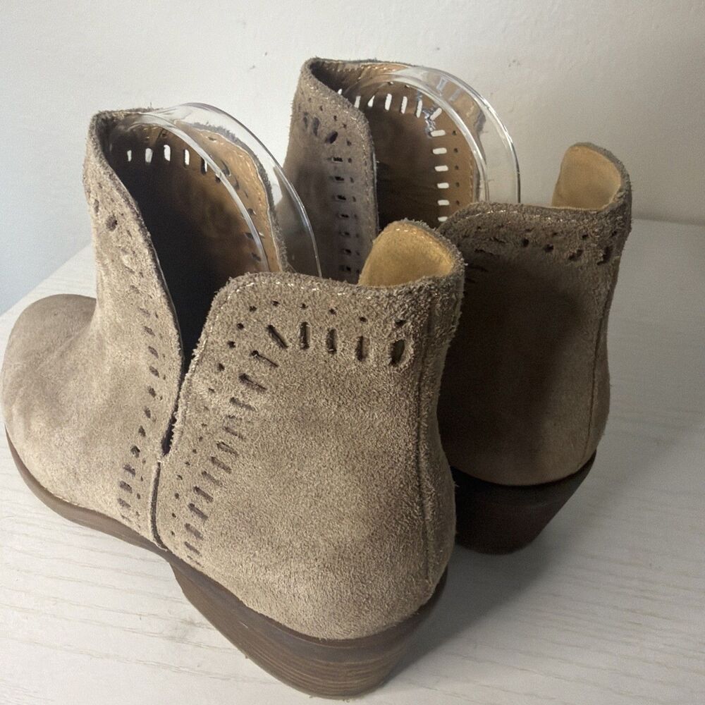 Lucky Brand Francee Ankle Bootie Boots Leather Heel Round Toe Women’s 9M - Picture 4 of 8